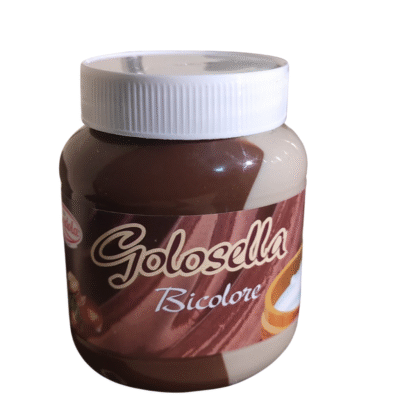 Golosella Bicolore – Hazelnut and Milk Swirl Spread 400g