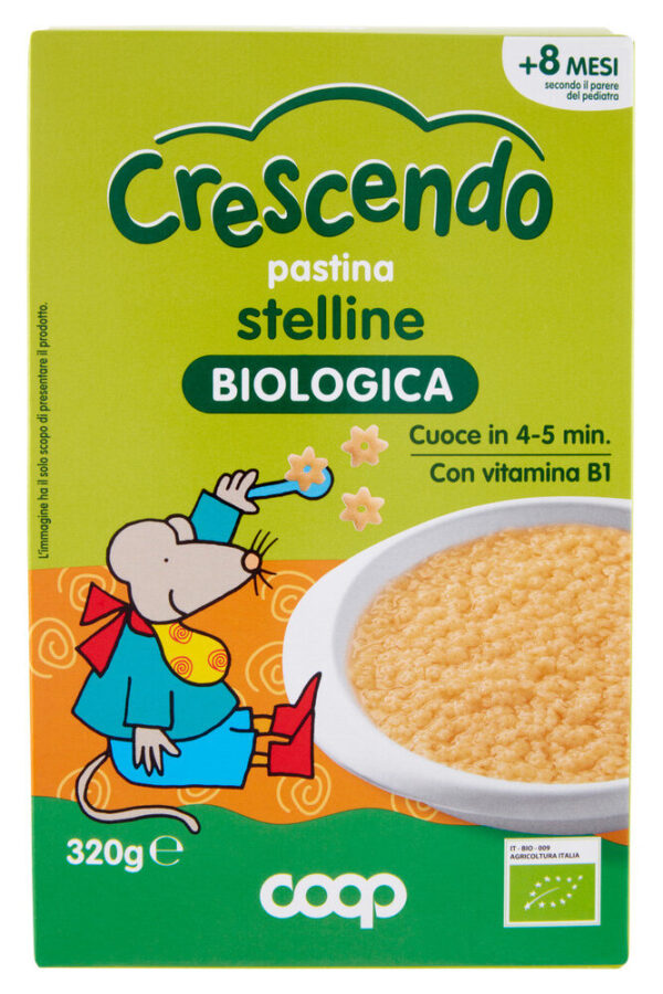 Organic Star-shaped Baby Pasta 320g